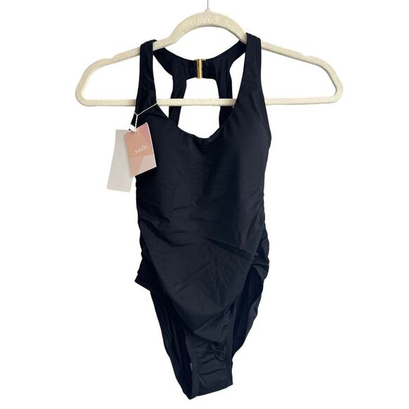 NWT Andie Swim The Catalina One Piece Swimsuit In Black Size XXS - Picture 2 of 5